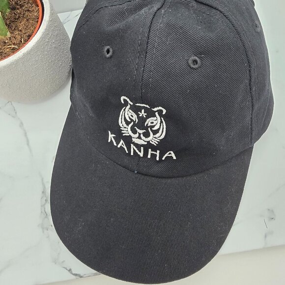 boho white tiger black canvas sporty baseball hat | unisex - Picture 3 of 8